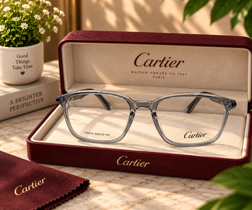 Cartier Black Transparent Premium Eyeglasses Frame