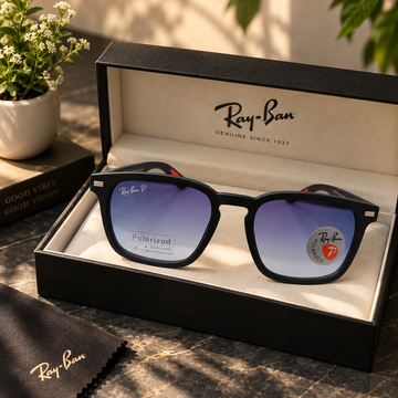 Ray-Ban Polarized Matte Black Sunglasses – UV400 Protection