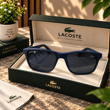 Lacoste Blue Matte Polarized Sunglasses