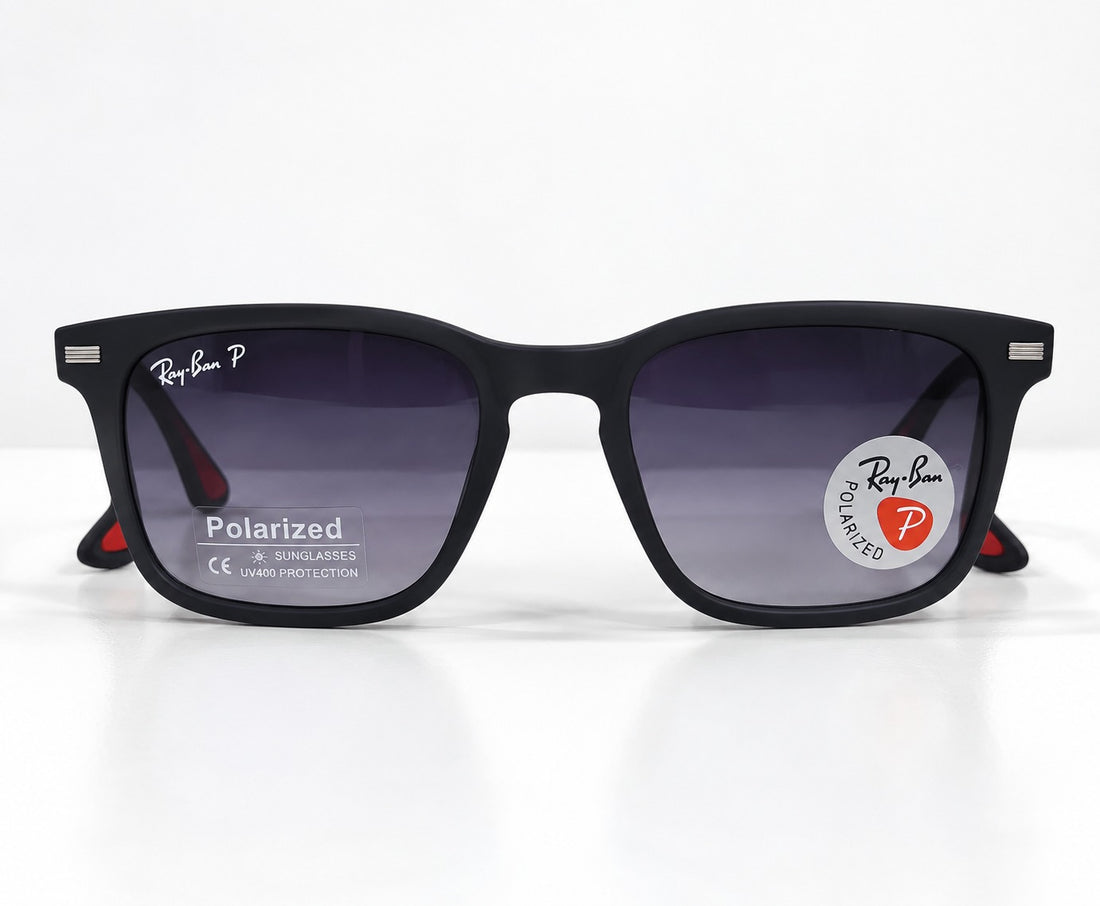 Ray-Ban Polarized Matte Black Sunglasses – UV400 Protection