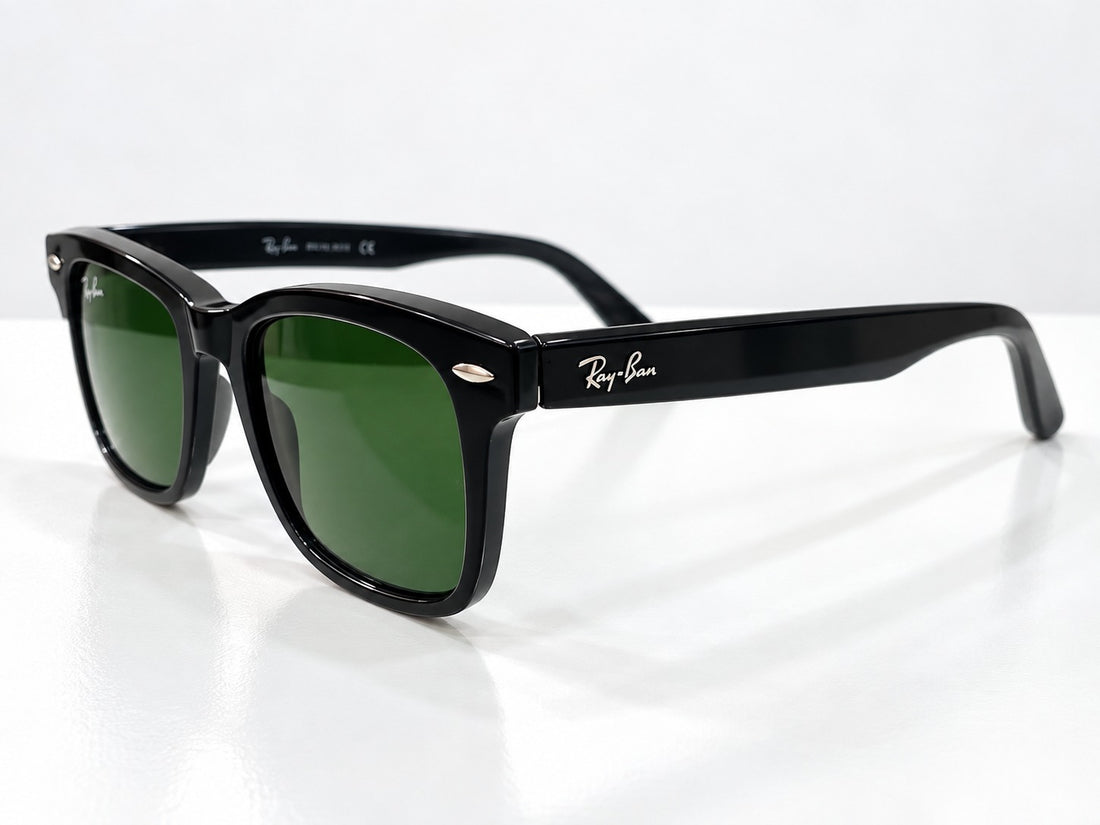 Ray-Ban Wayfarer Green Lens Sunglasses – UV Protection