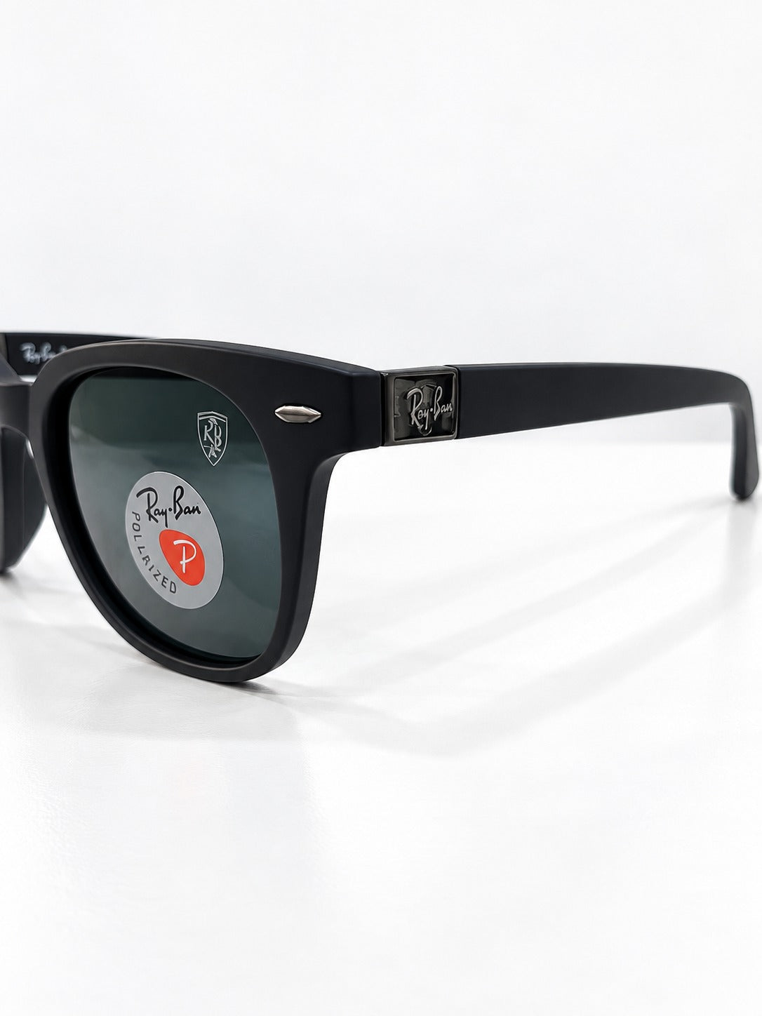 Ray-Ban Ferrari Polarized Matte Black Sunglasses