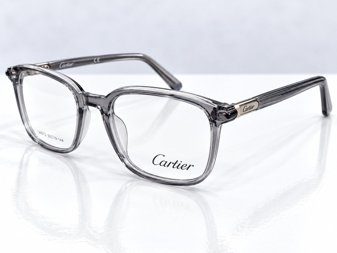 Cartier Black Transparent Premium Eyeglasses Frame